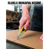 Metal Gövdeli 5’Li Falçata Seti Profesyonel Maket Bıçağı Karton Koli