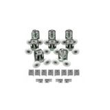 Metal Gövdeli Duşakabin / Cam Kabin Tekerleği Lüks Takım Set 8li ( 24mm Teker Çap)