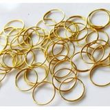 Metal Halka Kristal Avize Tasi Altin Kaplama Metal Halkasi 1 Paket (50 Adet)