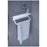 Metal Havluluk Raf – Modern Banyo Düzenleyici | Duvar Tipi Havlu Askılığı & Raf Kombinasyonu | Paslanmaz, Vidalı Montajlı Metal Banyo Aksesuarı