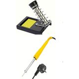 Metal Havya Lehim Standı Sehpası + Topraklı Havya Kalem Lehim Kaynak Cihazı Aleti 30 Watt Takımı