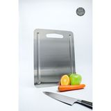 Metal Hayaller KitchenPro Klasik Paslanmaz Çelik Kesme Tahtası (Küçük Boy - 23x30 Cm)