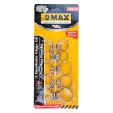 Metal Hortum Kelepçesi Set, 10 Parça, 5 Farklı Boyut (8-18mm, 11-20mm, 13-23mm, 18-25mm, 14-27mm)