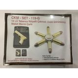 Metal Kabartmalı Benzinli Çakmak Ve Mermi Model Stres Çarkı 2Li Set