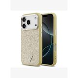 Metal Kamera Çerçeveli Üçgen Logolu Glitter Magsafe Uyumlu iPhone 17 Pro Kılıf