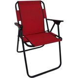 Metal Kamp Sandalyesi Katlanır Sandalye Piknik Sandalyesi Plaj Sandalyesi Kırmızı. Katlanabilir Tek - 6456 Ecorce Tube Marron - Polyester