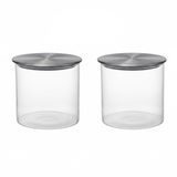 Metal Kapaklı 600 ml Yuvarlak Cam Kavanoz – Şeffaf Saklama Kabı 2'li Set