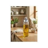 Metal Kapaklı Ölçülü Yağdanlık, Cam, Şeffaf, 550 ml - 0 - Siyah - Option-1