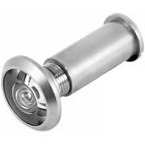 Metal Kapı Dürbünü, 180° Görüş Açısı, 14mm Çap, Ayarlanabilir Uzunluk 50-75mm, Gümüş
