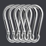 Metal Karabina, 8x80 mm, 5 Adet, Bağlantı Elemanı