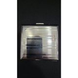 Metal, Kare, Gümüş Renk, Çelik, 9x9x2 cm, İşleme Desenli, Taşınabilir hediyelik eşya