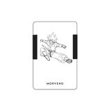 Metal Kartlık & Cüzdan - Desenli - Anime - NFC & RFID Korumalı - Paslanmaz Çelik - Siyah | Morveno (Maceracı, Anime-2)