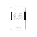 Metal Kartlık & Cüzdan - Desenli - Anime - NFC & RFID Korumalı - Paslanmaz Çelik - Siyah | Morveno (Maceracı Plus, Anime-13)