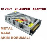 METAL KASA ŞERİT LED LET MOTORU AKIM KORUMA ADAPTÖR 12V 20 AMPER