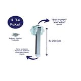 METAL KATLANIR YER SOFRASI AYAĞI 20 CM - 4'LÜ TAKIM | Vidaları İle birlikte 4 Adet ayak gönderilecektir .