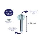 METAL KATLANIR YER SOFRASI AYAĞI 30 CM - 4'LÜ TAKIM | Vidaları İle birlikte 4 Adet ayak gönderilecektir .