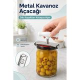 Metal Kavanoz Açacağı - Ayarlanabilir Mekanizma, Sıkı Kapakları Kolayca Açın