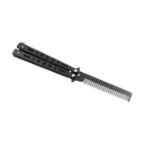 Metal Kelebek Şeklinde Tarak Saç Şekillendirici Tarama Taşınabilir gumus