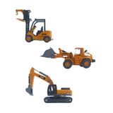 Metal Kepçe Dozer ve Forklift Set 3'lü GWL Oyuncak İş Makinaları Seti