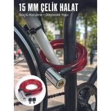 Metal Kilit Başlıklı Dayanıklı Bisik Ve Scooter Güvenlik Kilidi