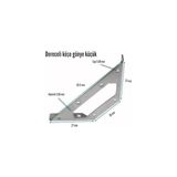 Metal Köşe Bağlantı Aparatı, 10 Adet Mobilya Dolap Montaj Köşebent, Duvara Sabitleme Gönye, 65.5X30X27MM - Option-1 - 0 - Siyah - 1 Adet