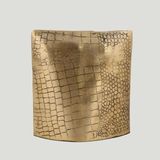 Metal Krokodil Kare Vazo 8 * 17 * 18 cm