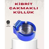 Metal Küllük Çakmak Seti Yuvarlak Tasarım