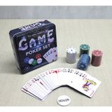 Metal Kutulu 80 Chip ve 1 Adet Iskambil Kağit Setine Sahip Poker Oyunu ALK3534 - Lisinya