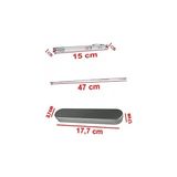 Metal Kutulu Kırmızı Lazerli, LED Işıklı Mıknatıslı Pointer Kalemi Işaretçi Uzayabilen Sunum Çubuğu Teleskopik Metal Tükenmez Kalem (PRS-1521G) - standart