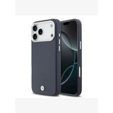 Metal Logolu Magsafe Uyumlu Deri iPhone 17 Pro Max Kılıf