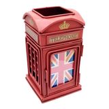 Metal Londra Telefon Kulübesi Kalemlik Ve Resim Çerçevesi 17cm
