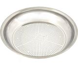 Metal Makarna ve Salça Süzgeci, 30 Cm, Kevgir, Çok Amaçlı Süzgeç - Seçenek 1 - Açık Gri
