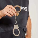 Metal Malzemeden İmal Anahtarlı Oyuncak Polis Kelepçesi (5433)