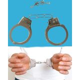 Metal Malzemeden İmal Anahtarlı Oyuncak Polis Kelepçesi SMR-D112