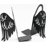 Metal Masa Üstü Sofra Dekoratif Siyah Peçetelik Kanat Desenli Model