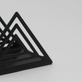Metal Masa Üstü Sofra Dekoratif Siyah Peçetelik Minimalist Model