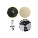 Metal Mermer Parlatma Polisaj Keçesi + Matkap Aparatı Seti 115mm M14