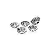 Metal Mini Kek Muffin Kalıbı 6 Lı Teflon Turkuaz