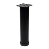 Metal Mobilya Ayağı Siyah Çap 42mm - 20cm (4 Adet)