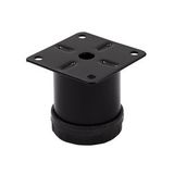 Metal Mobilya Ayağı Siyah Çap 42mm - 5cm (4 Adet)