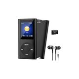 Metal Mp3 Çalar, Dijital Ekranlı Mp4 Player, Ses Kayıt, Fm Radyo, 32GB Hafıza Kartı Hediyeli, Siyah - Çok Renkli - 1 Adet