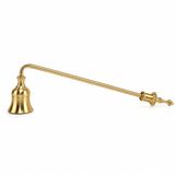 Metal Mum Söndürücü, 23 cm Altın Rengi, Dekoratif Mum Aksesuarı, Fırçalanmış Metal