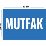 Metal Mutfak 20CM x 30CM A4 Büyüklüğünde Uyarı Levhası Yönlendirme Tabelası - 20 cm x 30 cm