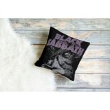 Metal Müzik Grubu Black Sabbath Mor Desenli Kare Yastık Kılıfı - 43 x 43