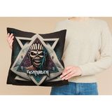 Metal Müzik Grubu Iron Maiden Yıldız Desenli Kare Yastık Kılıfı - 43 x 43