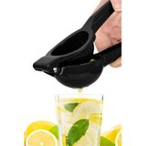 Metal Narenciye Limon Sıkacağı Özel Tasarım Desenli Limon Portakal Sıkacağı - Siyah Siyah