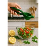 Metal Narenciye Limon Sıkacağı Özel Tasarım Desenli Limon Portakal Sıkacağı - Yeşil