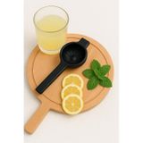 Metal Narenciye Limon Sıkacağı Özel Tasarım Desenli Siyah Sıkacak