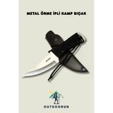 Metal Örme Ipli Kamp Bıçak - 22,5