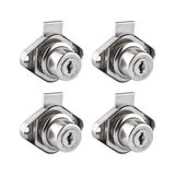 Metal Oval Çekmece Dolap Kilidi (4 adet)